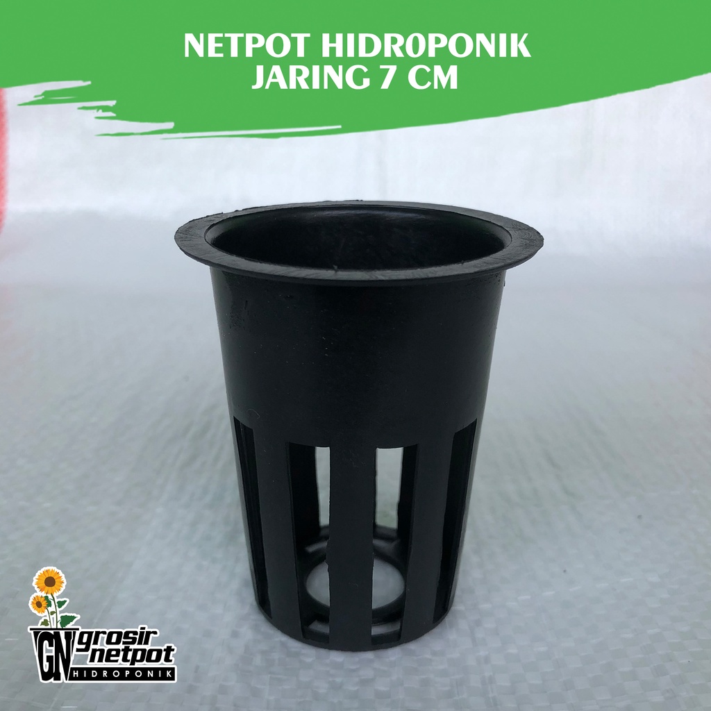 100pcs - Netpot 7 cm Hidroponik / Wadah Media Tanam Rockwool / Netpot Apung NFT DFT