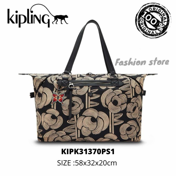 Travel Bag Kipling Original 100% Art M - Etched Poise Kode 096