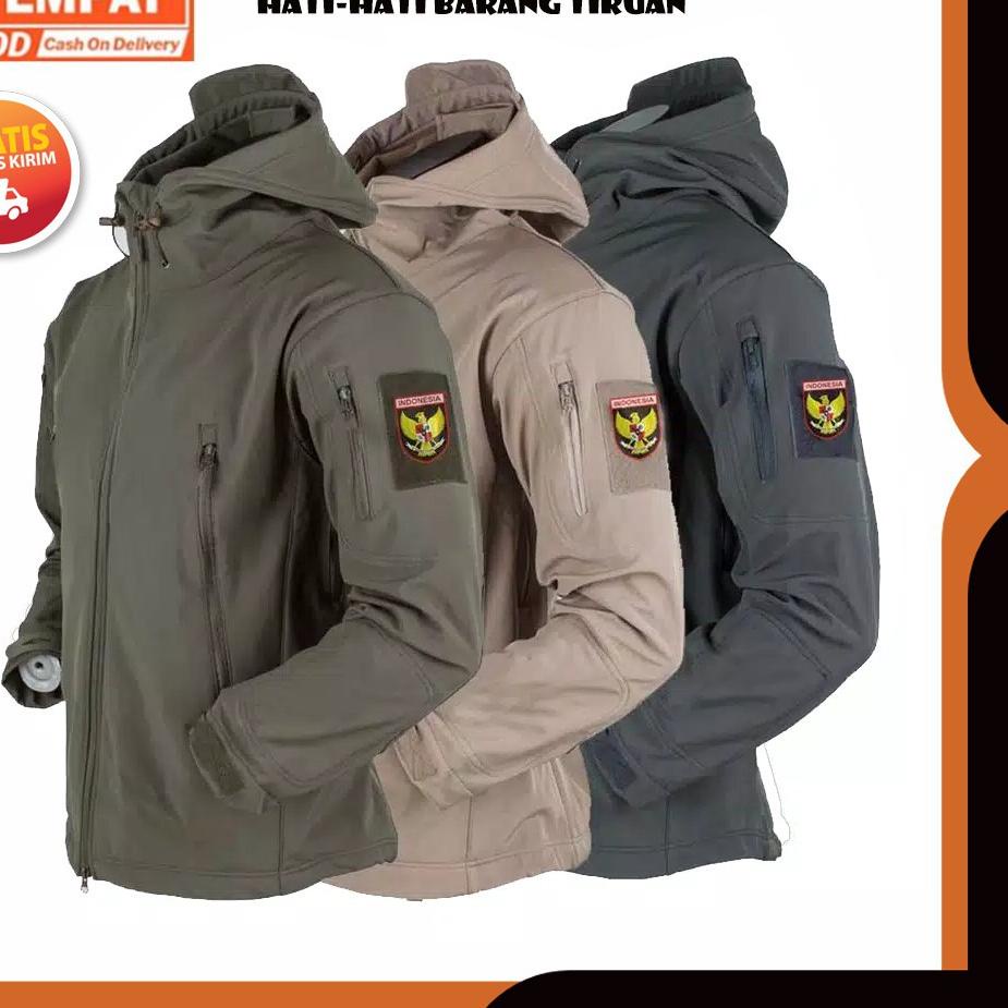 Bisa COD JAKET TAD / Jaket Tactical / Jaket TAD Bravo / Jaket Garuda / Jaket Outdoor / Free logo Gar