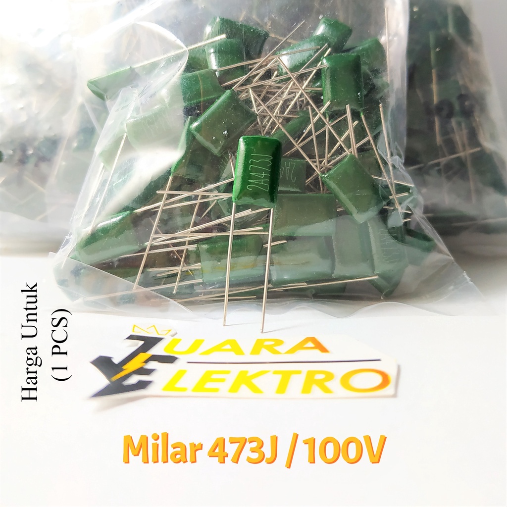 (10 PCS) Capasitor Milar 473J / 100V | Kapasitor Milar 473 J / 100 Volt