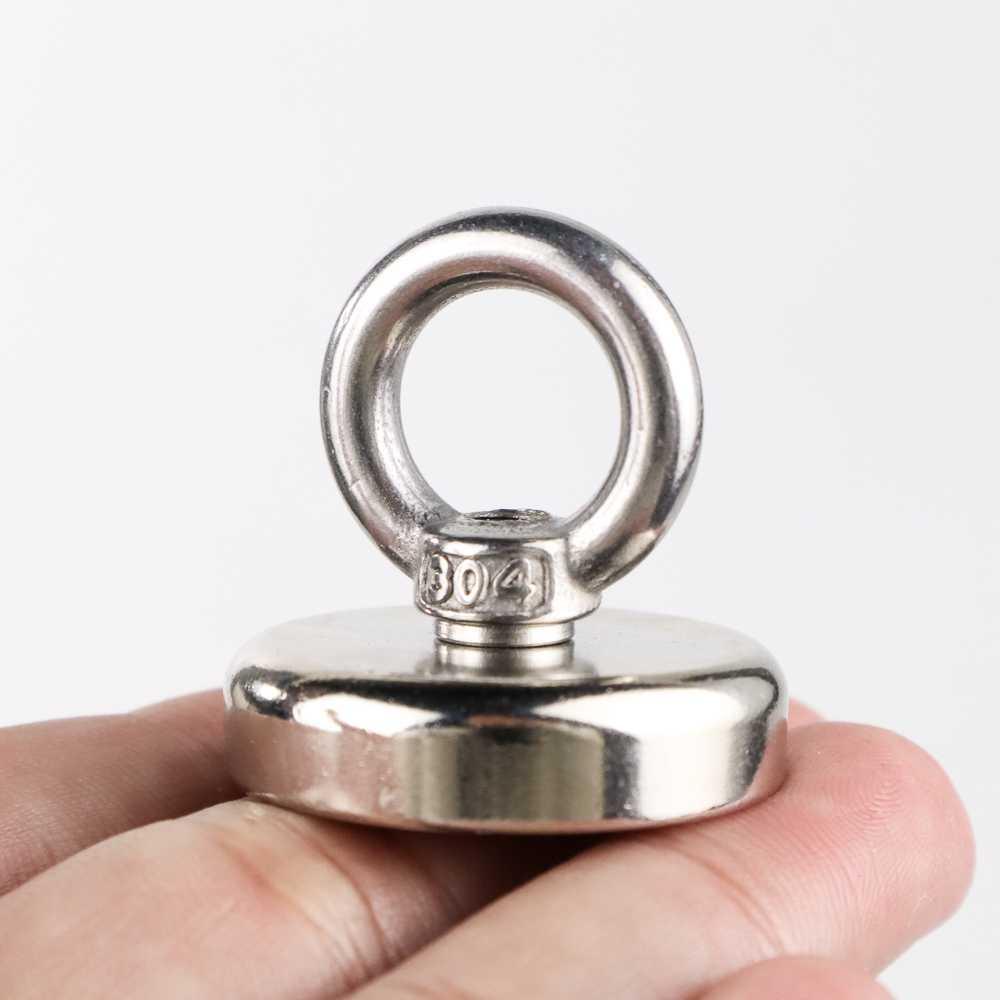 Magnet Gantungan Round Hook Strong Neodymium 32mm - D32 - Silver