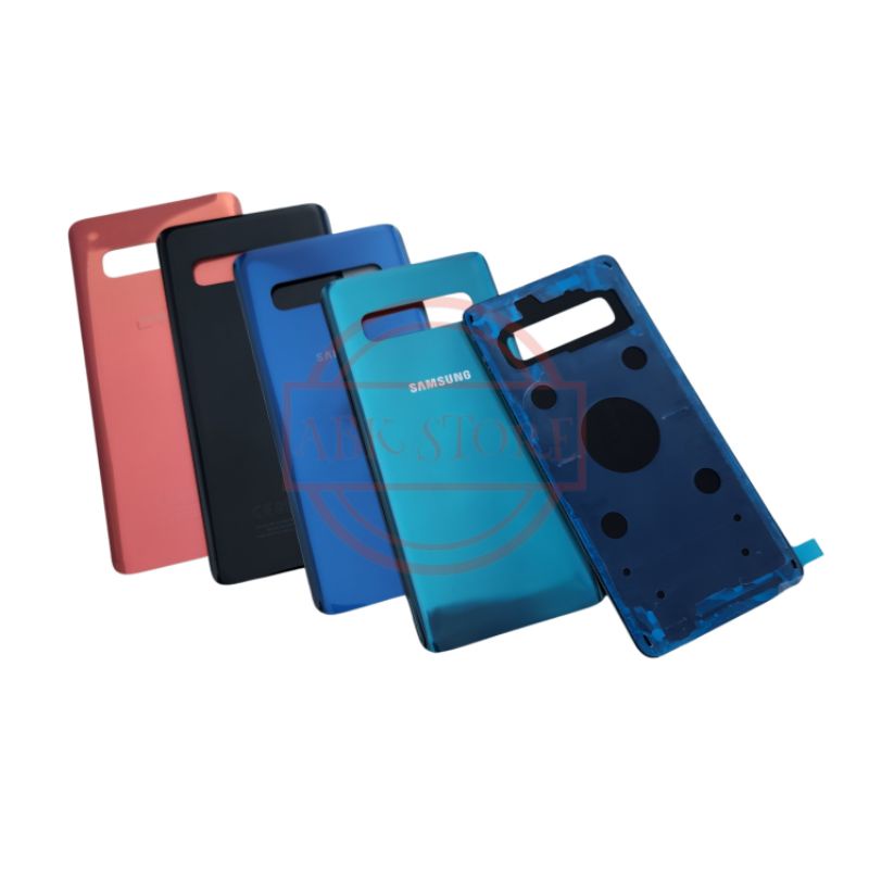 TUTUP BELAKANG BACKDOOR COVER BATERAI BACK CASING SAMSUNG GALAXY S10 SM-G973F BACK GLASA BACKCOVER