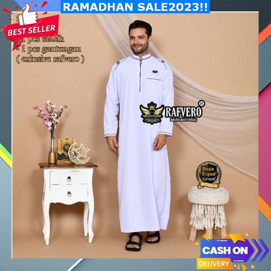 Jubah Gamis Sultan Emboss Mewah Snap Button Panjang Pria Remaja Dewasa Gamis Jubah Pria Alsavas Orig