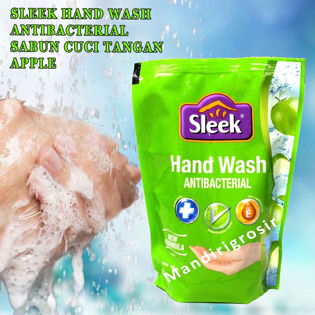 sabun cuci tangan* sleek* New formula* apple* 400ml