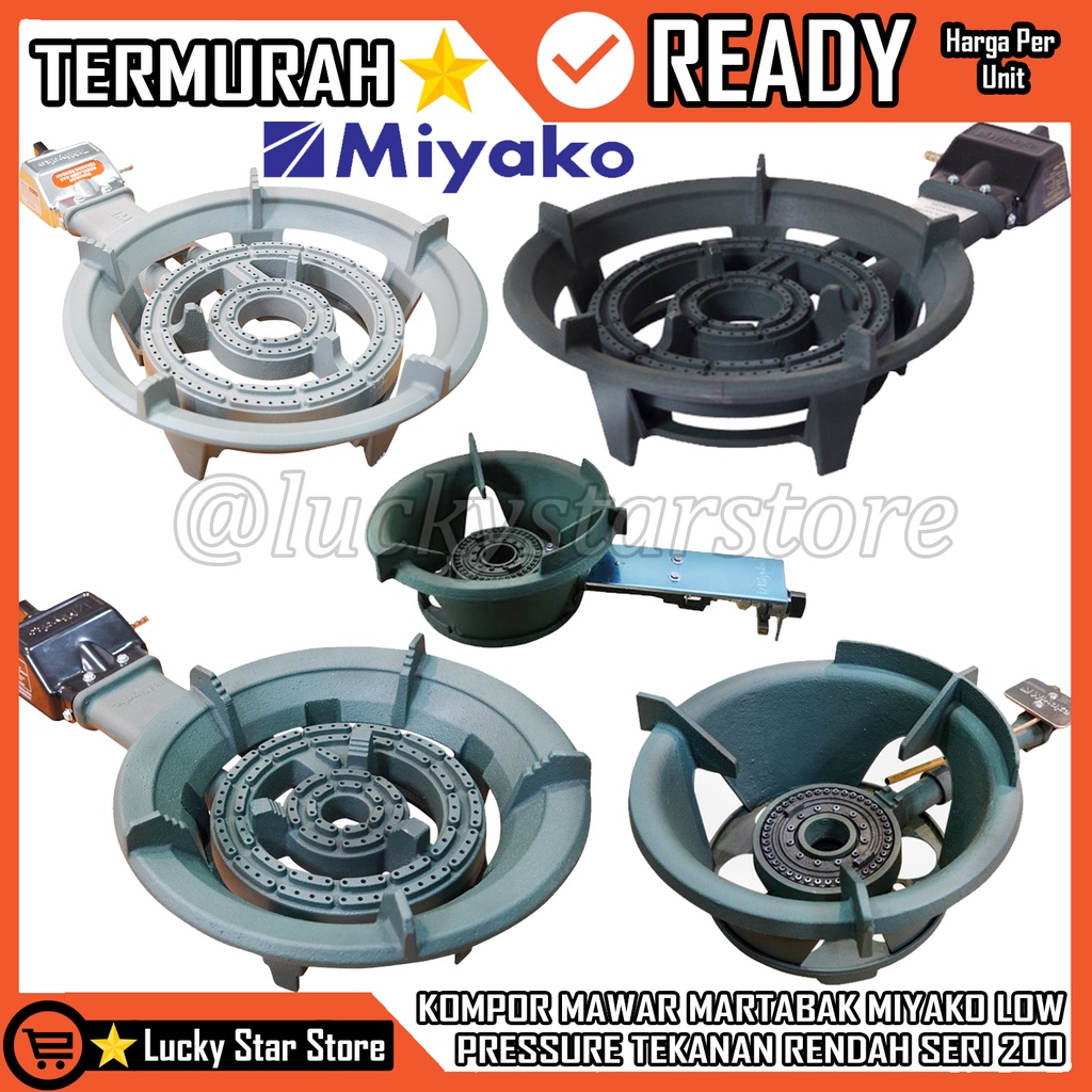 KOMPOR MARTABAK MIYAKO ML 286 KOMPOR GAS KOMERSIL MIYAKO ML 288 LOW PRESSURE TEKANAN RENDAH KOMPOR M