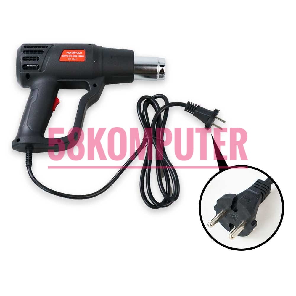 Mesin Pemanas Pistol Angin Panas Hot Gun Hot Air Gun Heat Gun Heat Solder Thermal 2000W Hot Gun / Heat Gun / Pistol Pemanas Listrik 2000W pemanas Stiker Kaca Film Skotlet Alat Pemanas Plastik  Hot Air Gun 2000W