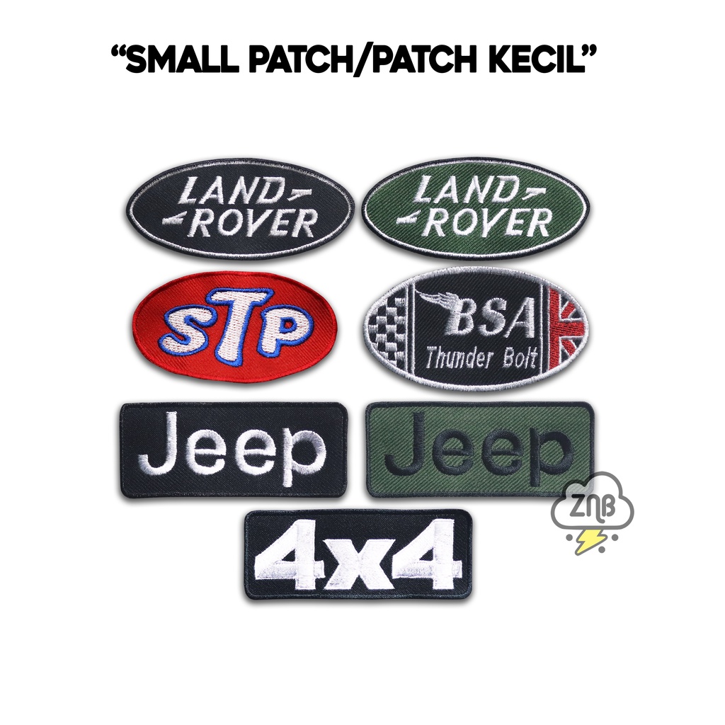 OFF ROAD PATCH BORDIR JEEP EMBLEM LANDROVER PATCH IRON