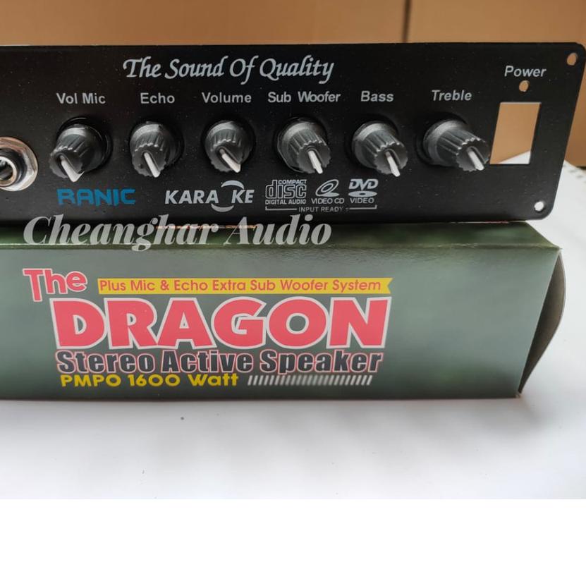 ♗ Kit Aktif Speaker  Dragon  Mic Echo Subwoofer ❆