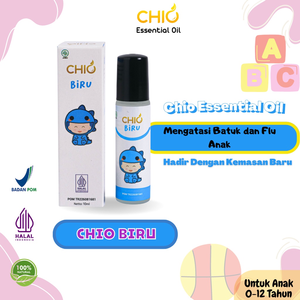 Chio Breathy Cough and Flu Essential Oil Baby and Kid 10ml bpom