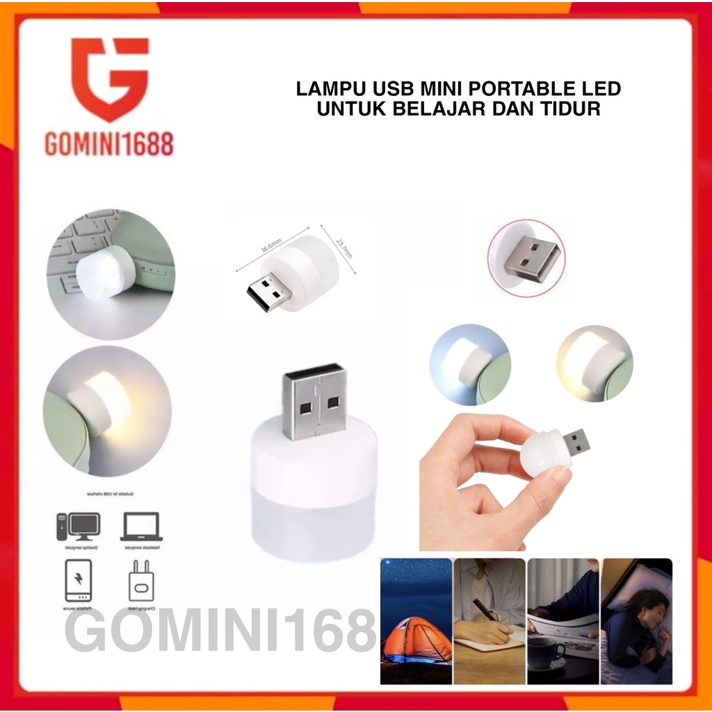 Lampu Tidur Led Colokan Usb Mini Portable Emergency Lamp Led — 8