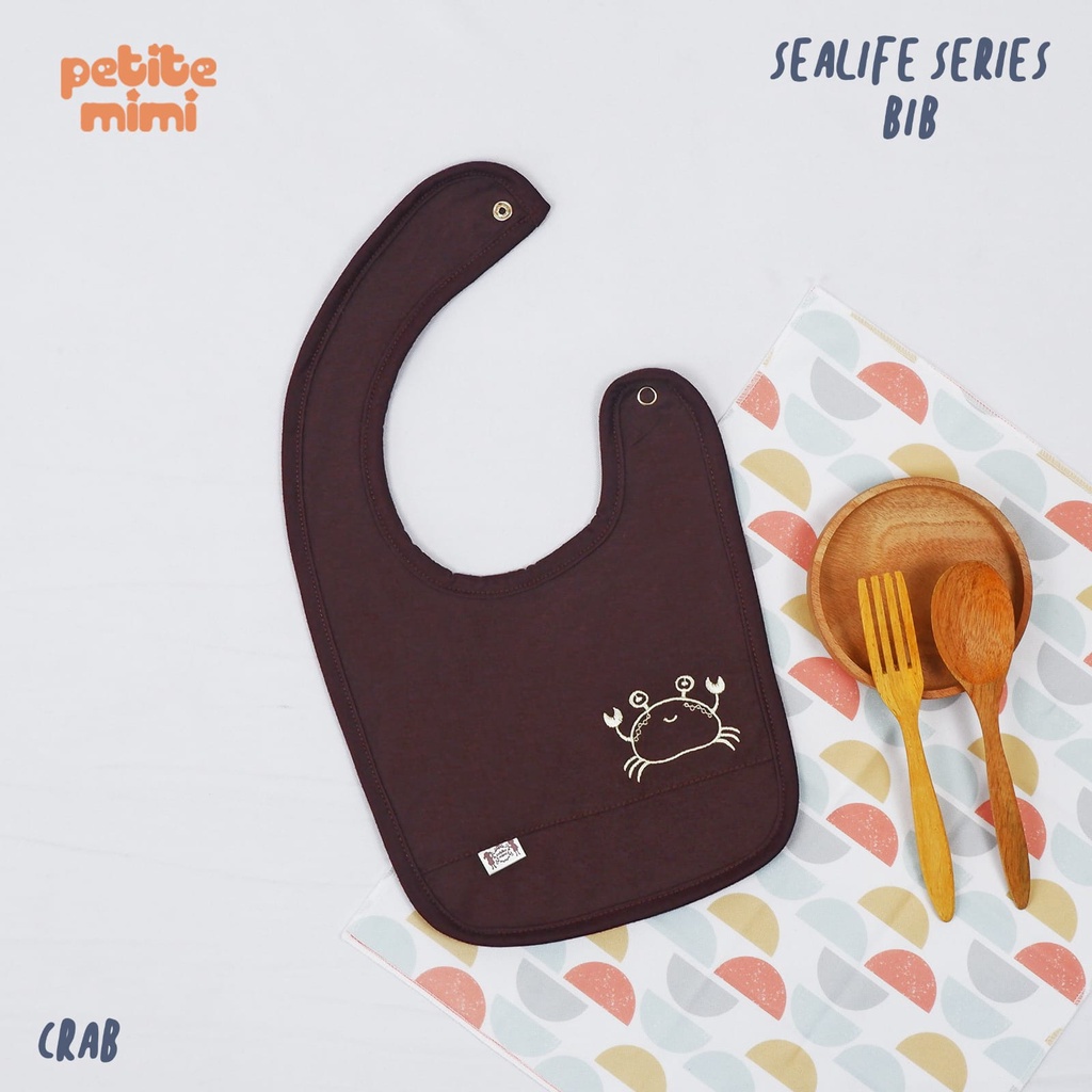 Petite Mimi Sealife Series Bib Celemek Makan Bayi