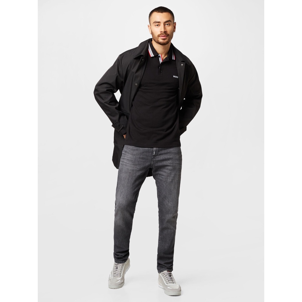 Hugo Boss SS23 Plisy Regular Long Sleeve Polo Shirt Black