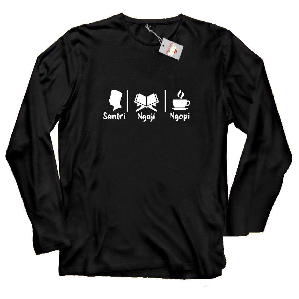 KAOS SANTRI NGAJI NGOPI KAOS PRIA DAN WANITA KAOS SANTRI // KAOS SANTRI SALAFI // KAOS DAKWAH // KAO