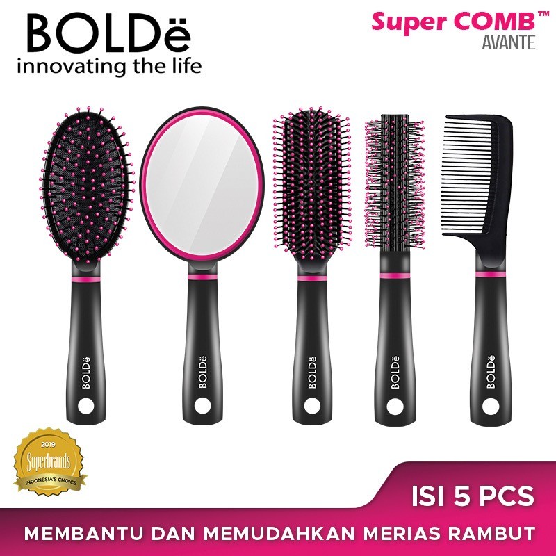 BOLDe Sisir / Super Comb Set Avante ( 1 Set 5 Pcs )