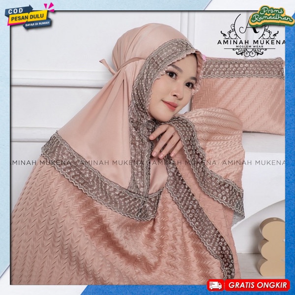 Mikena Rmja Idul Fitri Mukema Mix Renda Rukuh Nagita Slavina Murah Malaysia Ibu Ibu Mukeba Mukena Ad