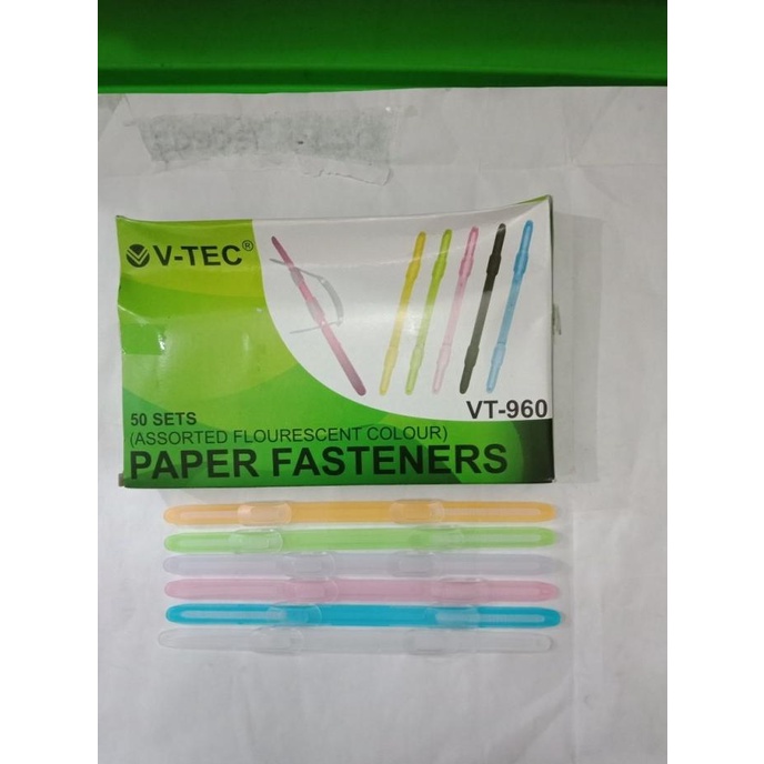 

acco plastik paper fastener v tec murah HRG DISKON