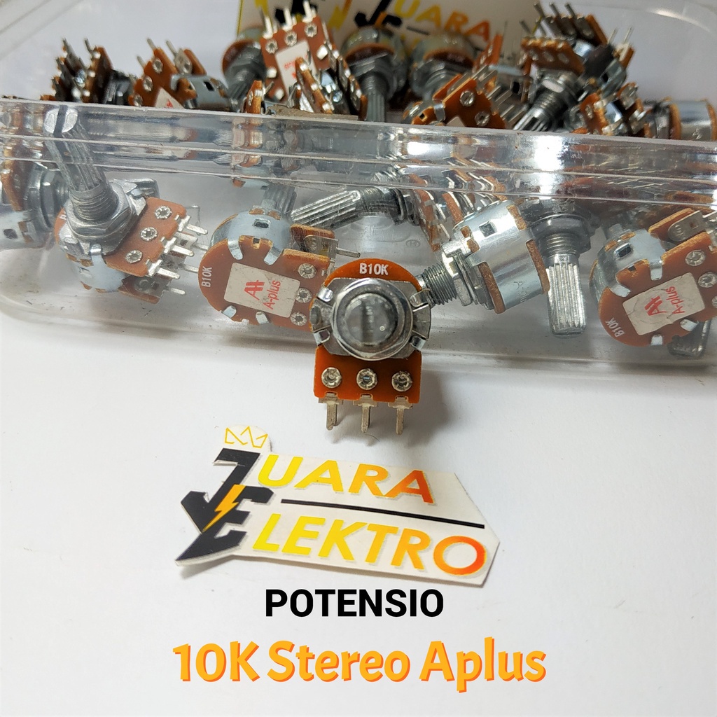 Potensio 10K Stereo Aplus | Potensiometer Stereo 10K Aplus