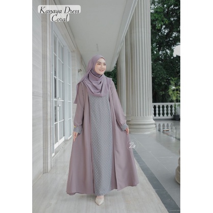 Kanaya Dress Gamis Wanita Muslimah Matt iticrape By Zr Busui LD 110 Terbaru