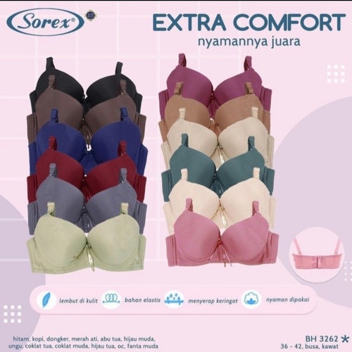 Bra BH Sorex 3262 Kawat Cup Besar Extra Comfort Termurah