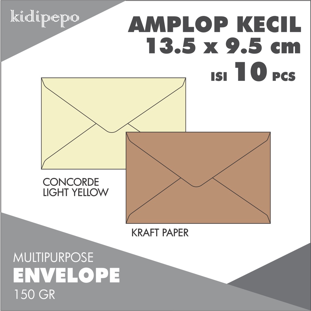 

AMPLOP KECIL 13.5 X 9.5 CM - ISI 10 PCS