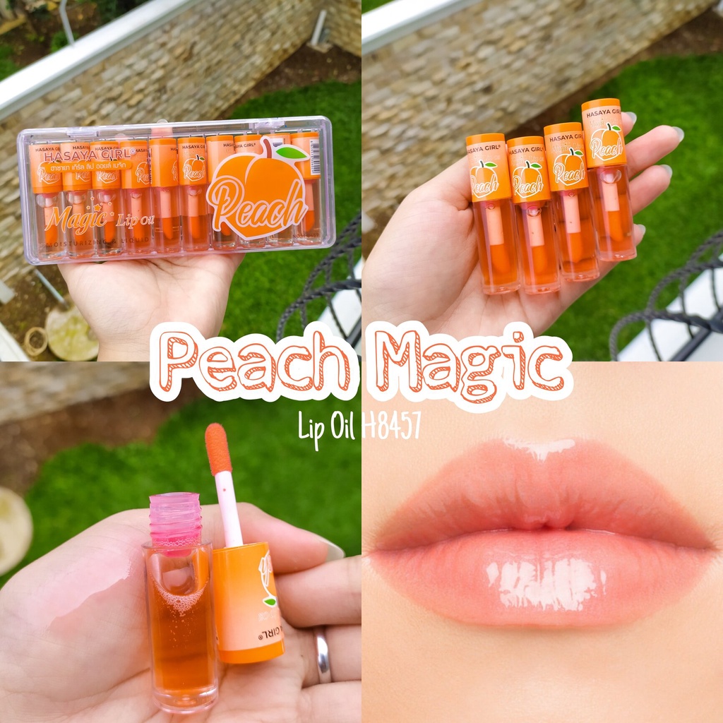 Peach Lip Colors Moisturizing &amp; Liquid - Magic Lip Oil Pelembap Pewarna Bibir