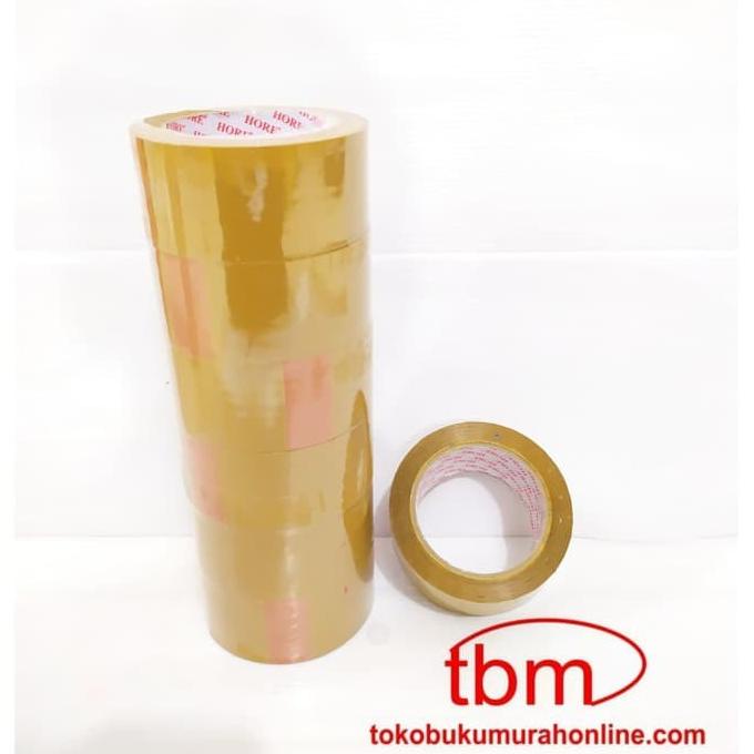 

LAKBAN COKLAT HORE 2 INCH PER SLOP TERMURAH