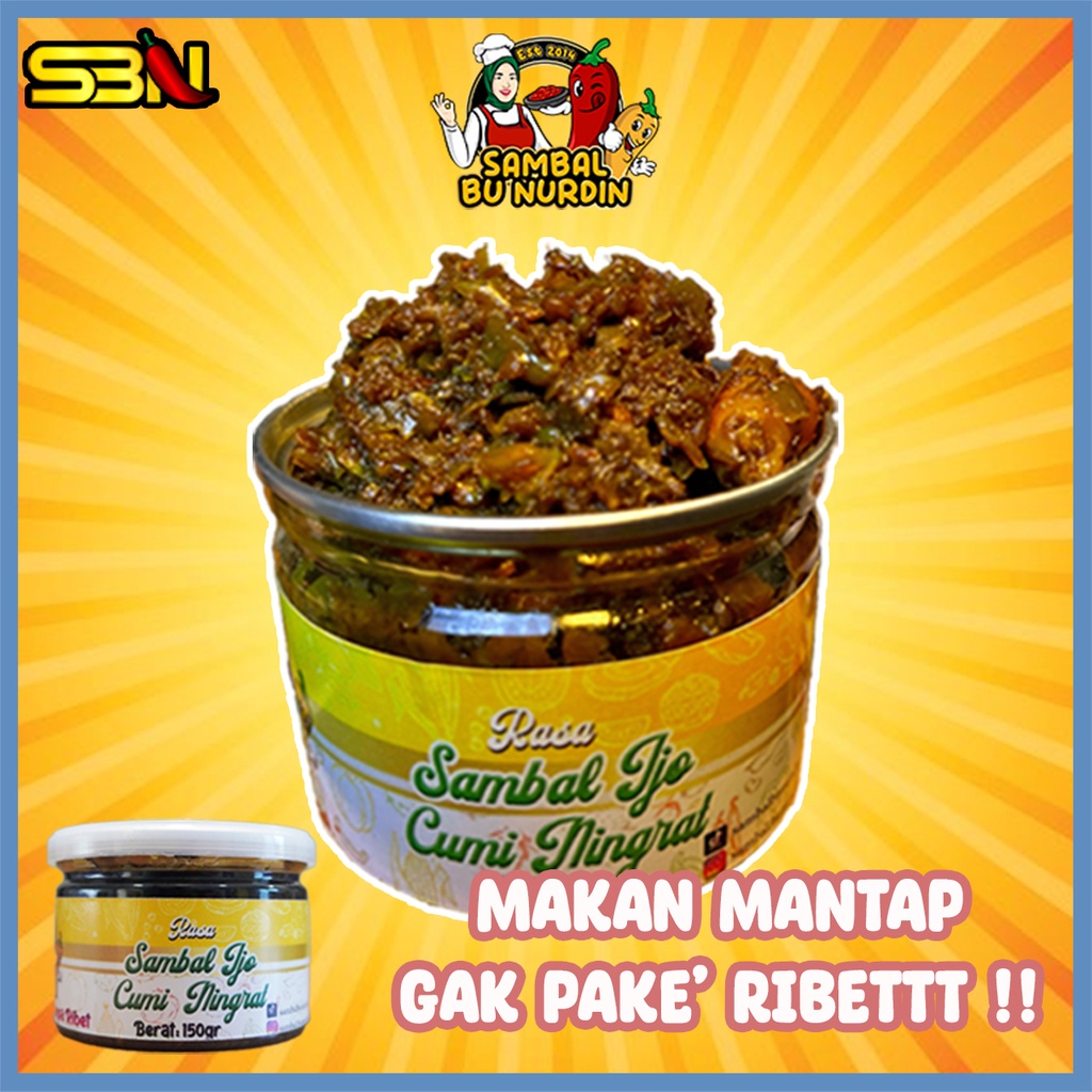 

Sambel Cumi / Sambal Cumi Ijo Ningrat / Sambel Cumi Ijo Ningrat - Sambal Bu Nurdin