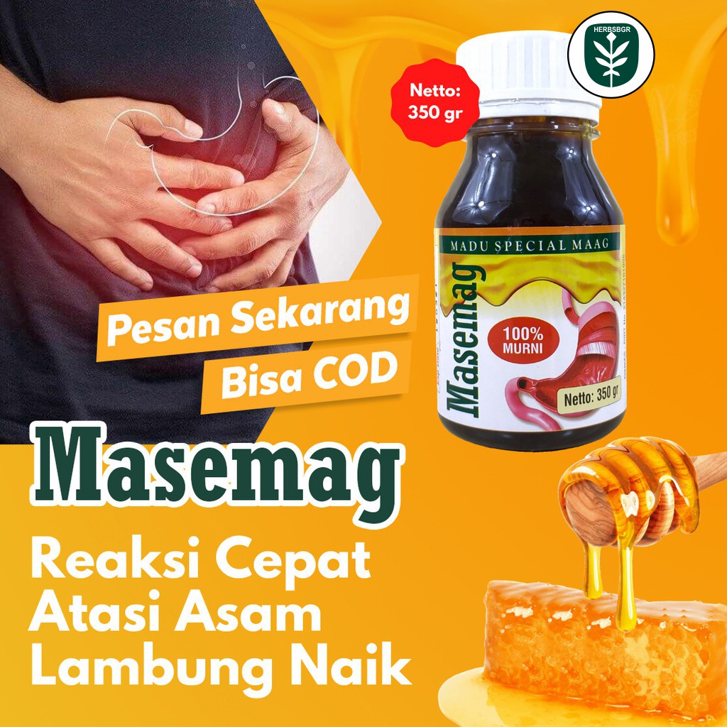 Masemaag Madu Lambung - Solusi Ampuh Asam Lambung , Maag , dan Gerd Freshmag - Fresh Maag Presmag Madu Herbal Alami Atasi Masalah Lambung Gerd Infeksi Lambung Magh Kronis Penambah Nafsu Makan Lancarkan Pencernaan Isi 125ml