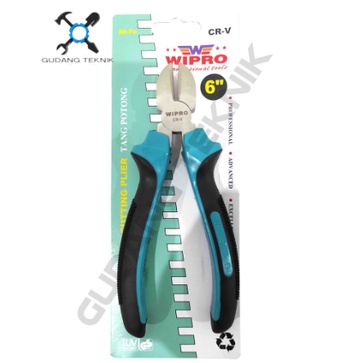 Tang Potong Diagonal CHROME Ukuran 5&quot; 6&quot; 8&quot; WIPRO / Diagonal Cutting Pliers Tang Pemotong Diagonal 5 6 8 Inch WIPRO