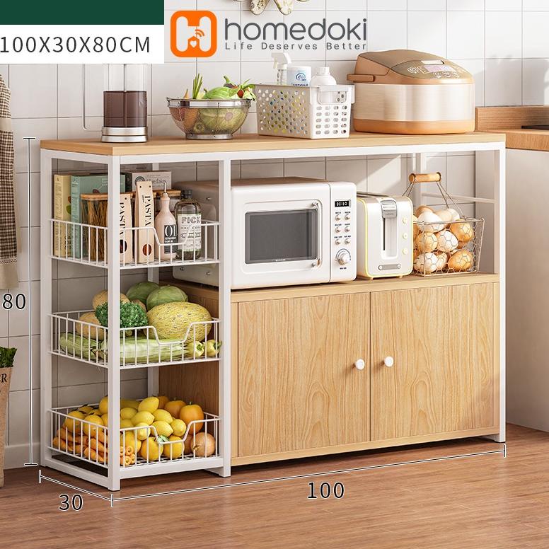 HOT SALE Homedoki Rak Oven Microwave/ Rak Oven/ Kitchen Rack/ Rak Microwave/ Rak Bumbu/ Kitchen/ Rak