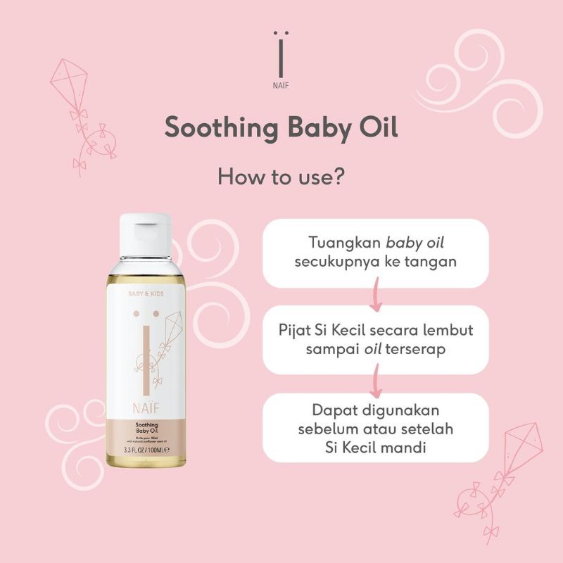 Naif Soothing Baby Oil 3.3 fl / 100ml