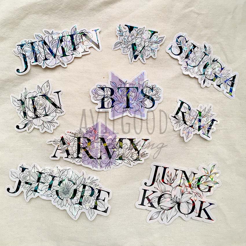 

Sticker BTS Hologram Flower - by Avilgood at Drawing