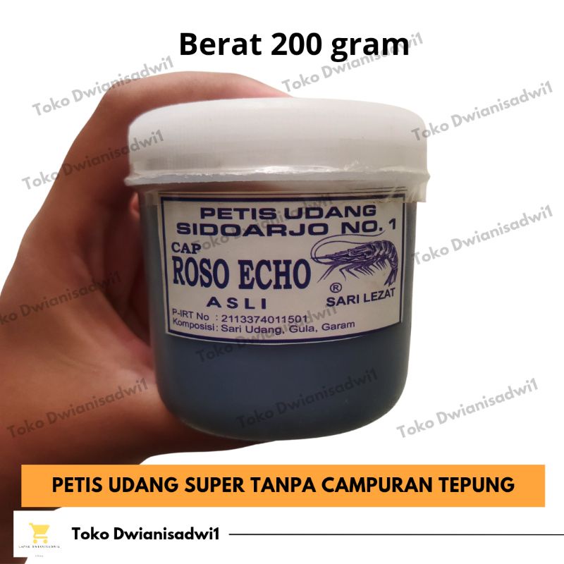 

200 Gram Petis Udang Premium Produksi Semarang Super Tanpa Campuran Tepung Cap Roso Echo