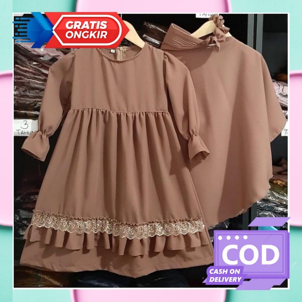 Baju Anak Muslim Terbaru 2023 Dress Anak Muslim Terbaru 2023 Games Brokat Anak Terbaru 2023 Gaun Pes