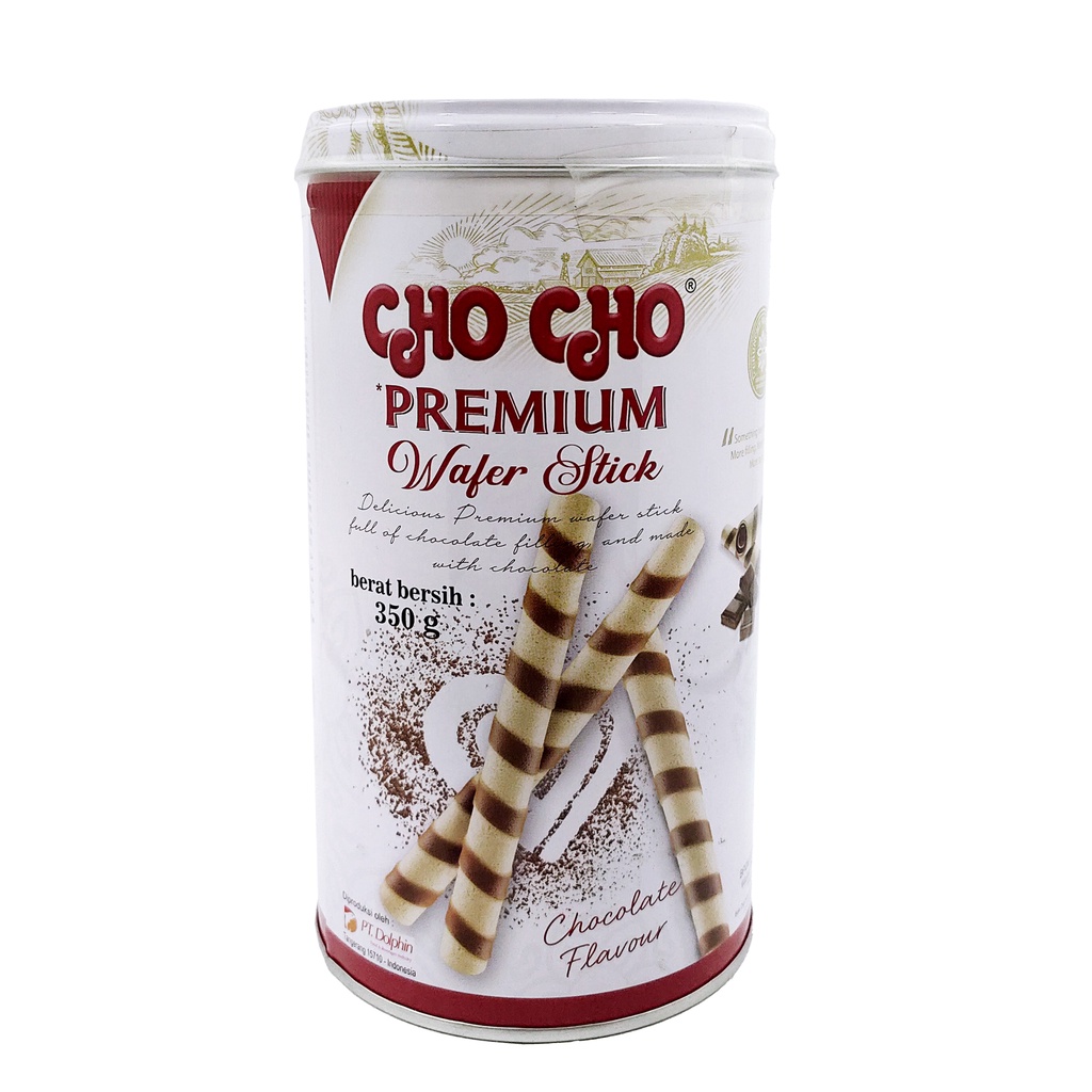 

BISKUIT CHO CHO PREMIUM WAFER ROLL STICK CHOCOLATE BISCUIT 350 GR
