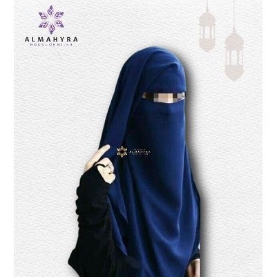 Niqab Saudi 1 Layer, Niqab Saudi Simple, Niqab Yaman Pendek, Cadar Saudi, Cadar/Niqob Simple