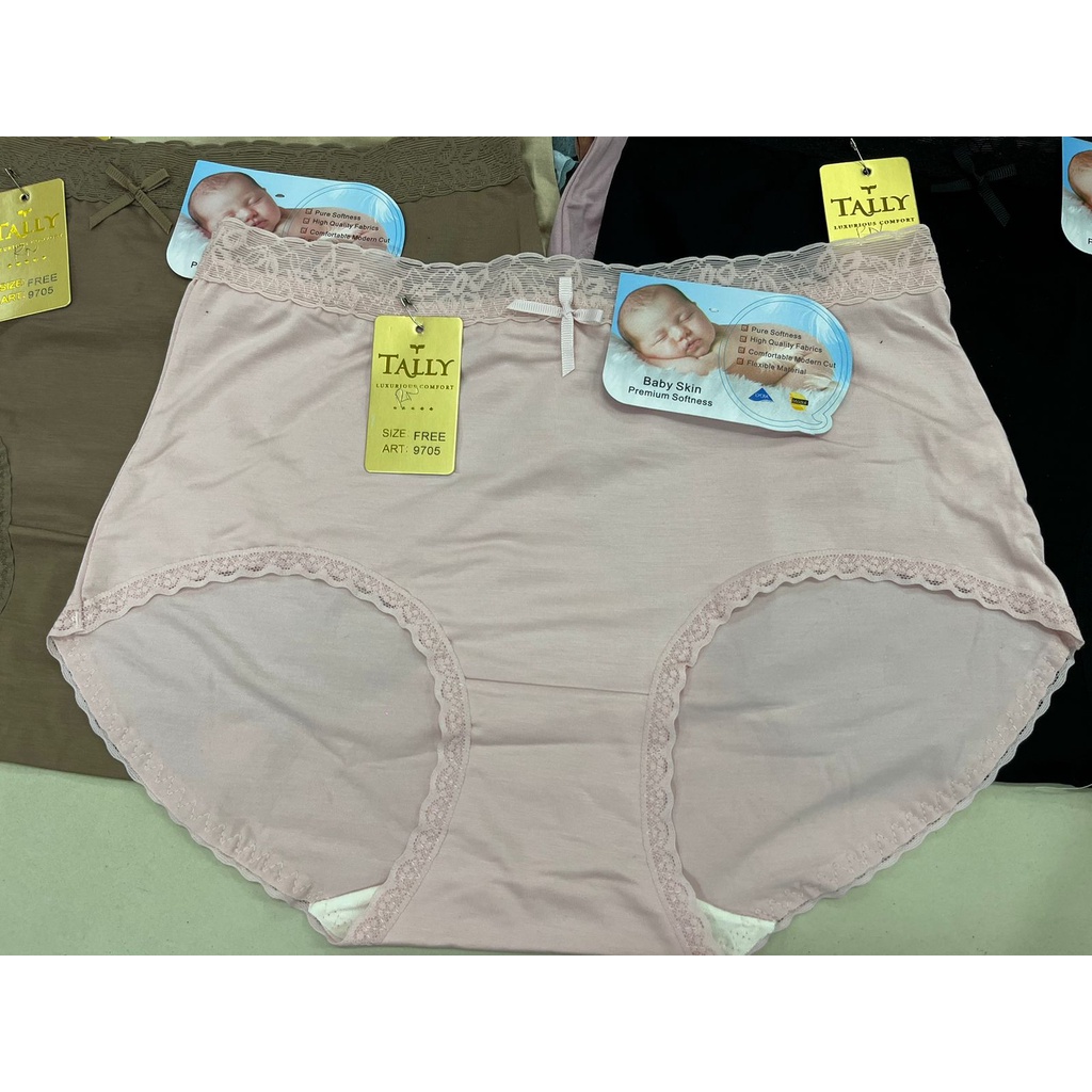 CD CELANA DALAM 9705 BABY SKIN TALLY - CD BABY SKIN TALLY - TALLY CD CELANA DALAM 9705 I FREE SIZE I BAHAN BABY SKIN | FIT XXLCelana Dalam TALLY 9705 Bahan Baby Skin Premium CD Tally 9705 Celana Dalam Baby Skin Big size XXL jumbo ukuran besar