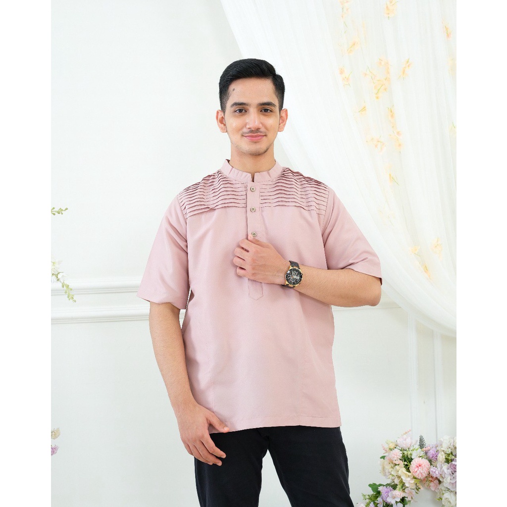 Faaz Kemko Dewasa - Kemeja Koko Dewasa Lengan Pendek Stylish by Riskirich