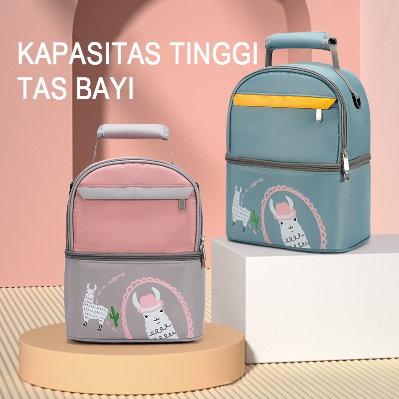 Cooler Bag Tas  ASI Tas Bayi Waterproof  Multi-Function Diaper Bag Tas Bayi