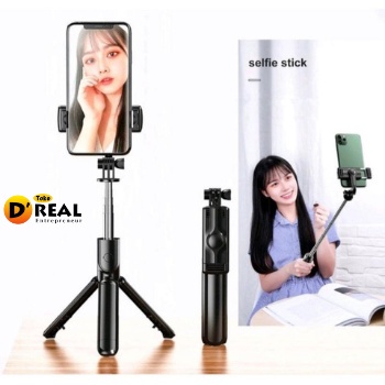 Tripod Tongsis Bluetooth 3in1 with Remote Bluetooth Selfie / Tongsis Selfie JC11