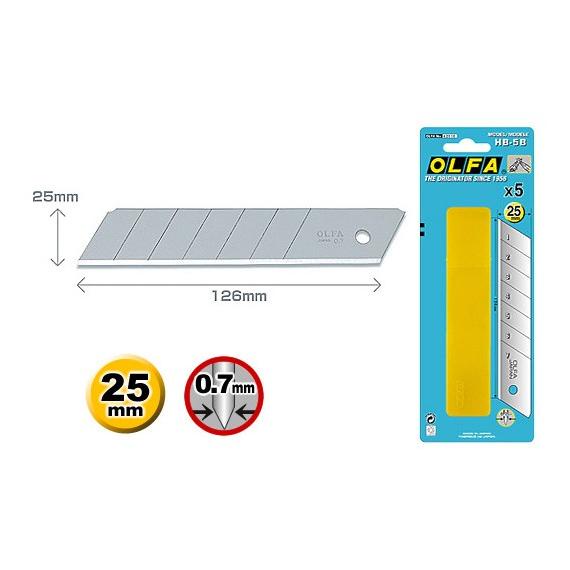 

Olfa Spare Blades HB-5B Extra Heavy Duty Blade MURAH