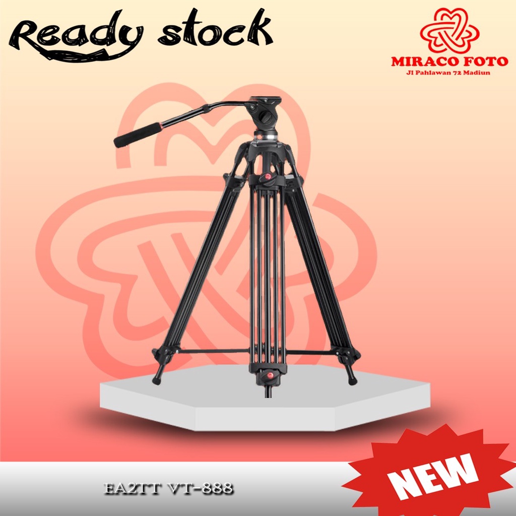 Tripod Video Ea2tt VT 888 VT888 Black