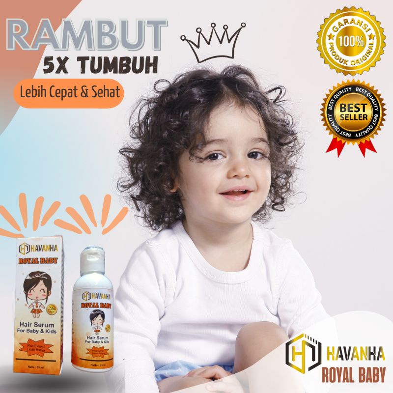 ROYAL BABY Penumbuh Rambut Bayi Dan Anak Serum Hair Vitamin Lotion Penyubur Rambut Bayi Hair Minyak Kemiri Pelebat Rambut BPOM Cepat Tercepat Shampo Sampo Royal Richy Ampuh