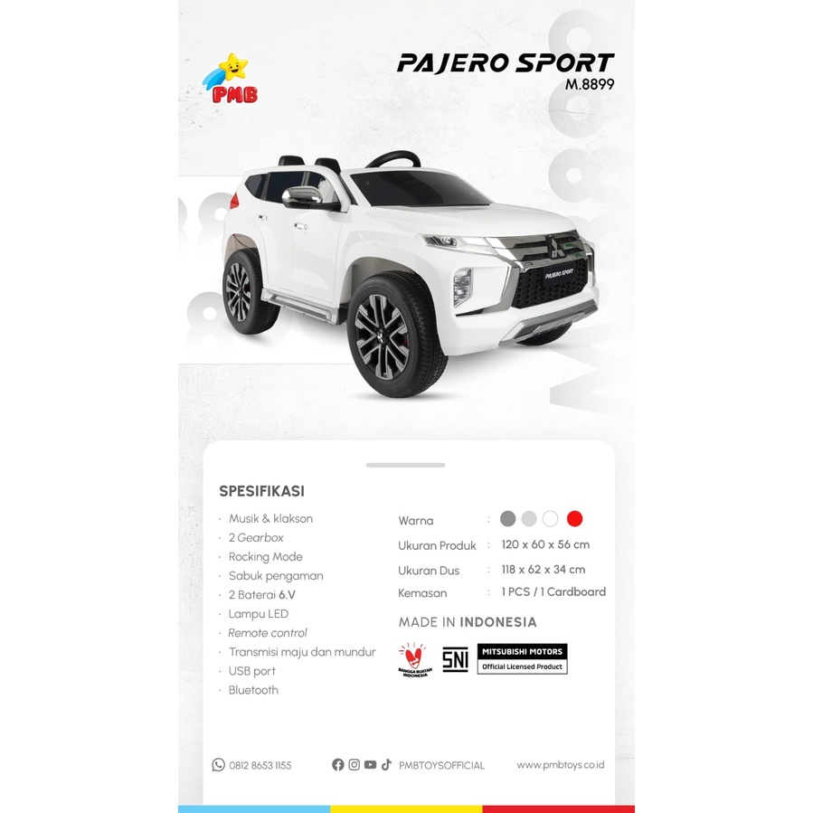 MOBILAN AKI ANAK MITSUBISHI PAJERO SPORT PMB M8899