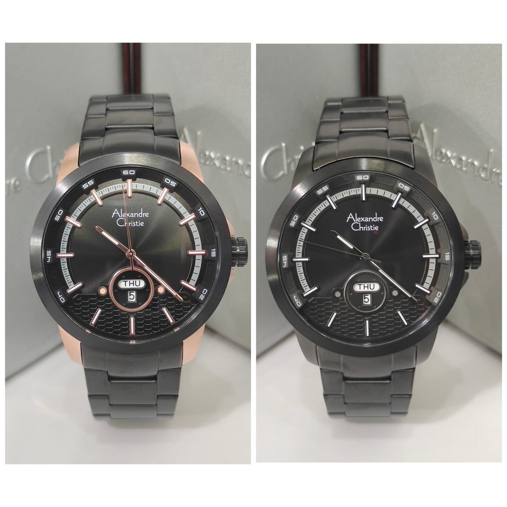 Jam Tangan Pria Alexandre Christie AC6656 AC 6656 Stainless Steel Original Garansi Resmi Alexander C