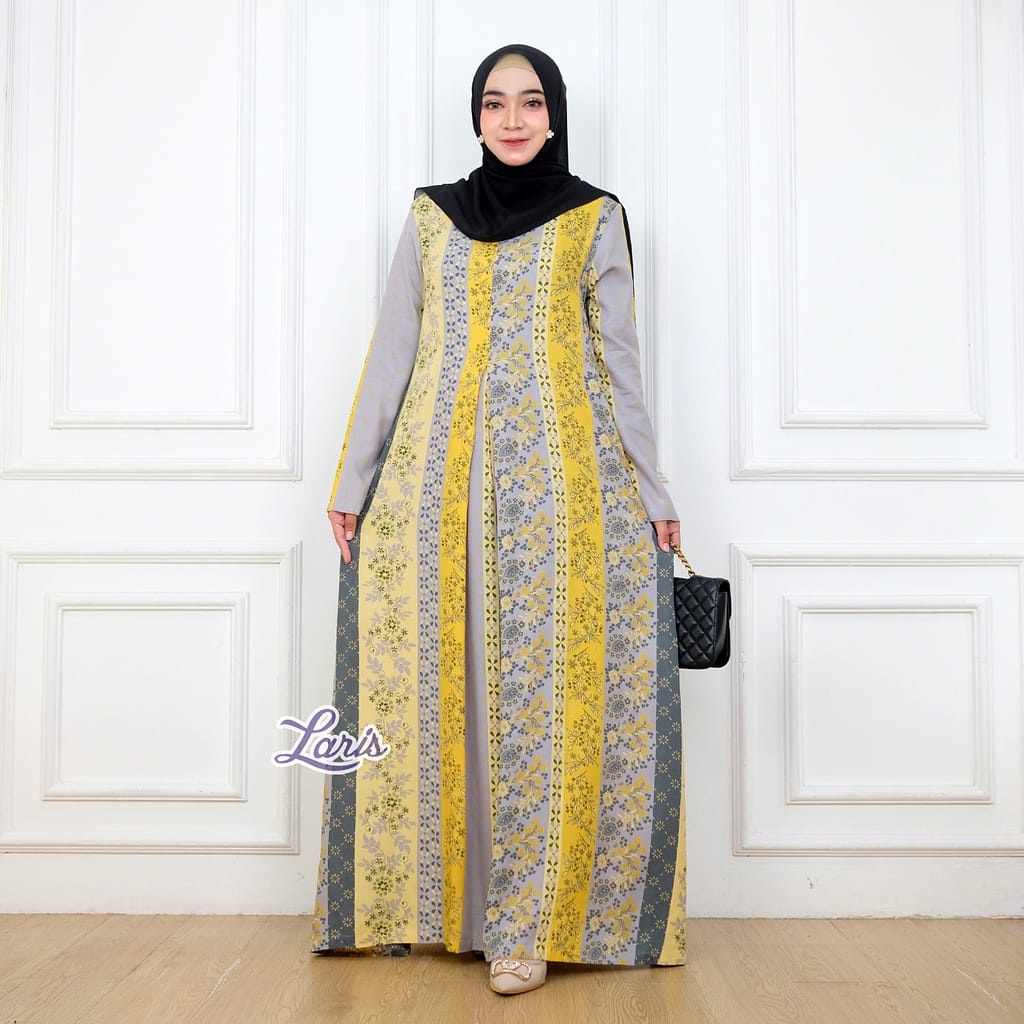 STANDAR-BIGSIZE | L XL XXL LD 100 110 120 Jameela Gamis Plui Homedress Motif Size L XL XXL LD 100 110 120 Bahan Rayon Busui Friendly Original LARIS