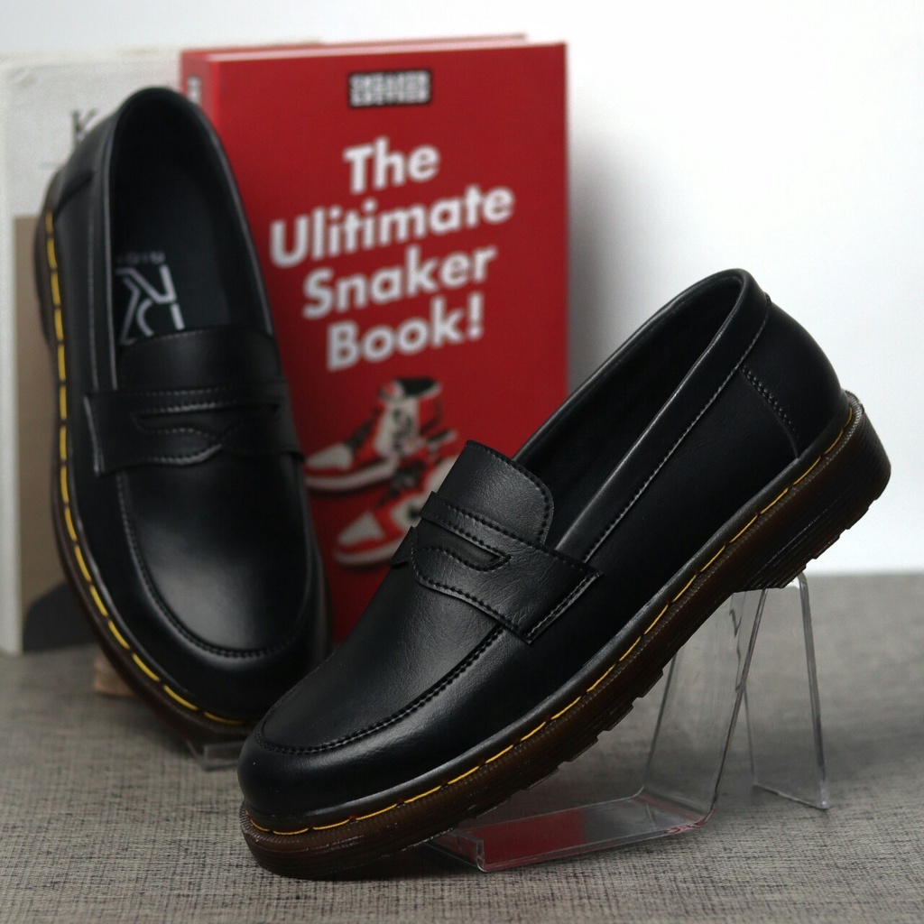 RIONZ PEDRO SERIES - SepatuFormal Pantofel Pria Resmi Formal Tali Hitam Coklat Kulit PU Original Brown Black Kantor Kuliah Casual Gereja Pesta Kondangan Nikahan Kerja Perkantoran PNS Guru Gaya Trendy Kekinian Terlaris Murah