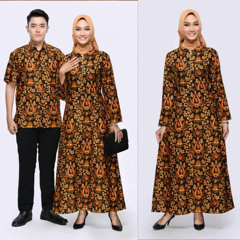 Sarimbit Gamis Kartini | Pabrik Baju Batik Couple Keluarga Seragam Grosir