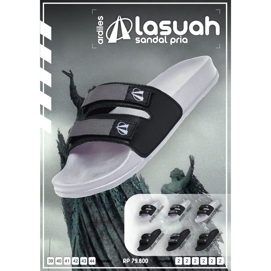 Ardiles LASUAH - Sandal Selop Pria Slip On Best Seller Original Ardiles