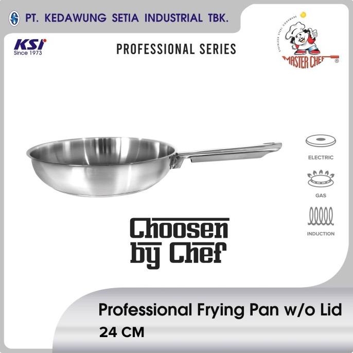 Master Chef Professional Panci Stainless Frying Pan 24 cm HOT PROMO